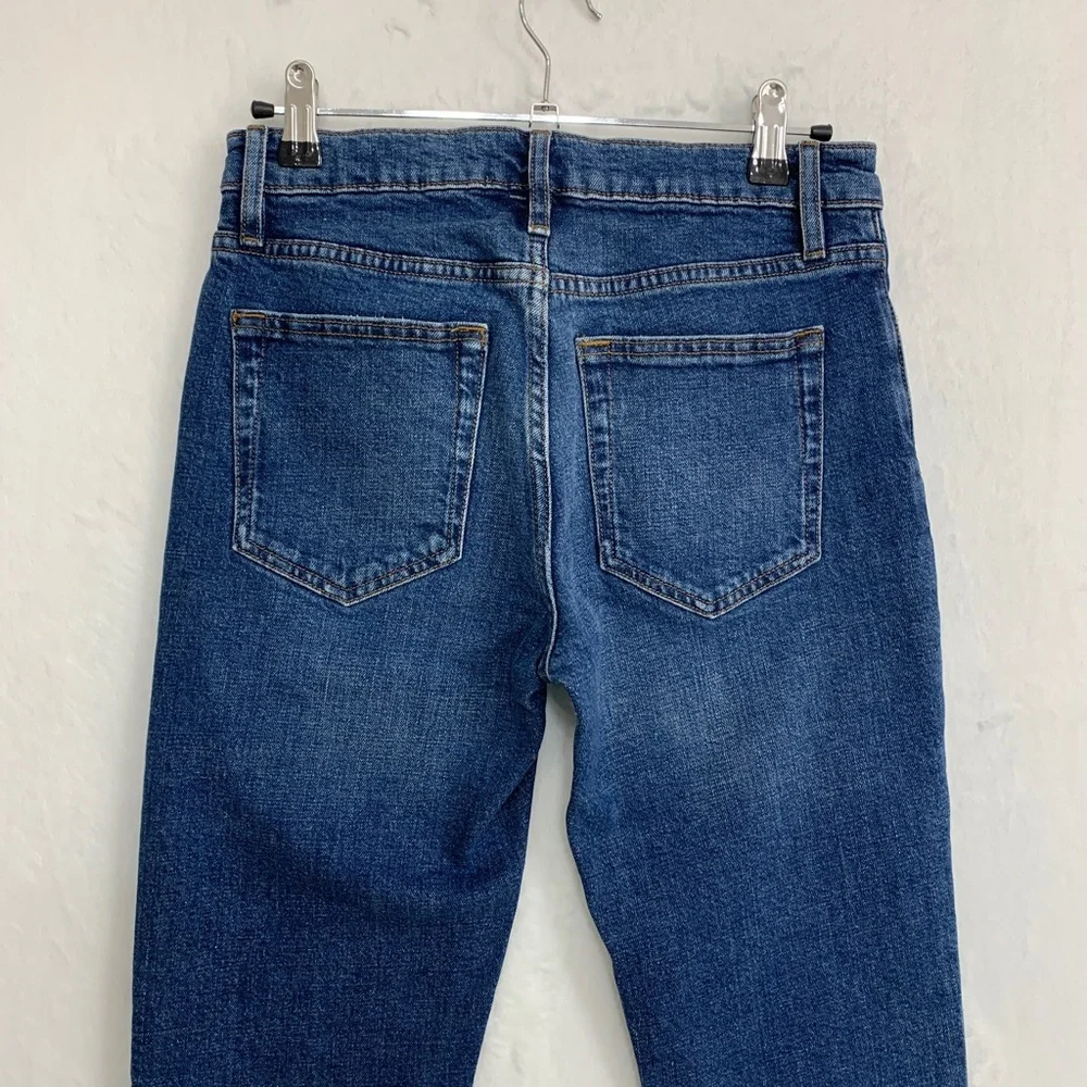 Frame Le Garcon Mid-Rise Boyfriend Jean in Othello Sz 25